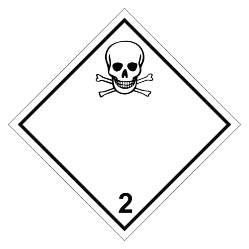 Знак опасности. Класс 2.2. Токсичные газы